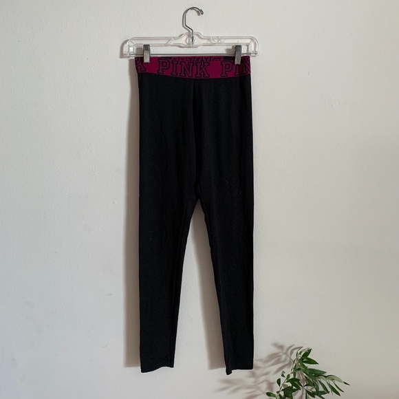 PINK Victoria's Secret Pants - PINK Victoria's Secret Black Yoga Leggings